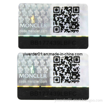 Security Hologram with Quickmark/ Qr Code Printing (H-096)